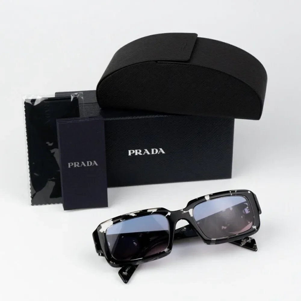 SALE! NEW Prada PR27ZS 15O60E Black Tortoise Blue Gradient Unisex Sunglasses